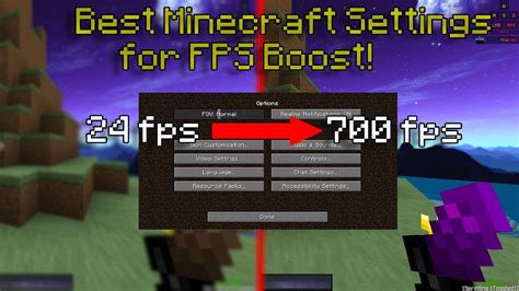 Best Minecraft Settings For Fps Boost Updated 2022 Youtube