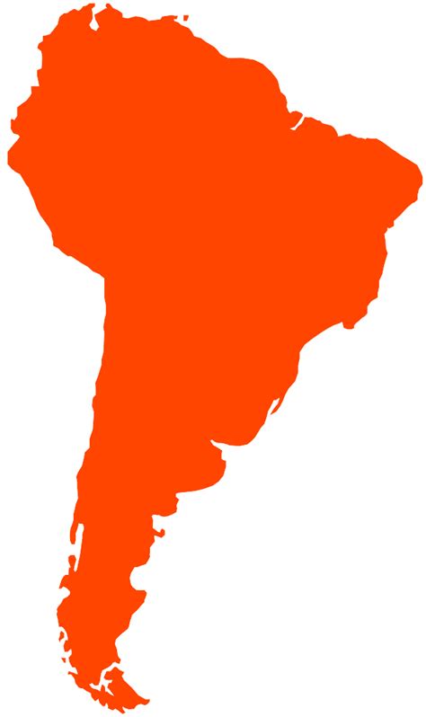 South America Map Silhouette Free Vector Silhouettes