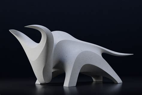 Modern Abstract Sculpture Bull 3d Model Turbosquid 1561428