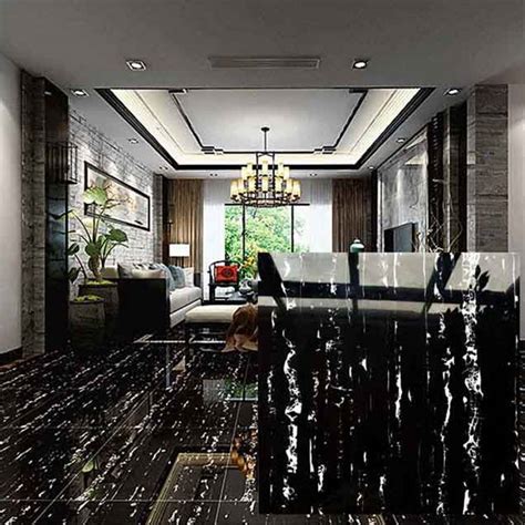 Black Floor Tiles Design For Living Room Home Alqu