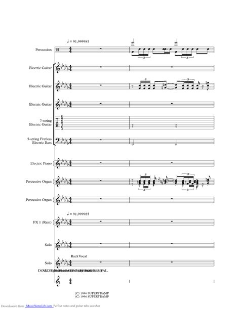 Grand Illusion Music Sheet And Notes By Styx