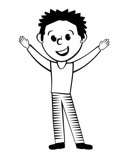 Boy Clipart Black And White Free Download On Clipartmag