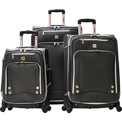 Olympia Skyhawk Exp 3 Piece Travel Set Black Olympia Luggage Sets