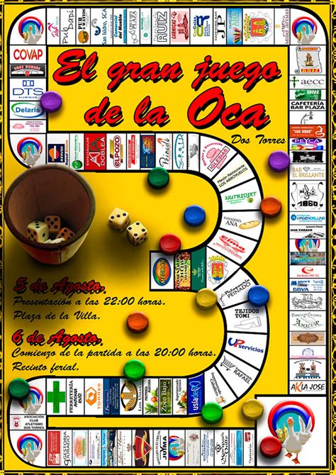 El juego de la oca es un juego de mesa para dos o set juego ruleta con 16 chupitos shot 30x30x7. Dos Torres prepara la tercera edición de 'El Gran Juego de ...