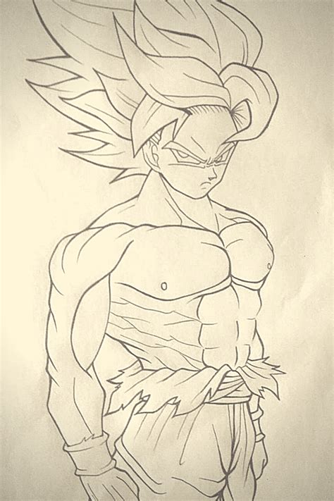 Fan Art Como Aprender A Desenhar Goku Em Dias Em Em Goku Desenho Fan Art Goku