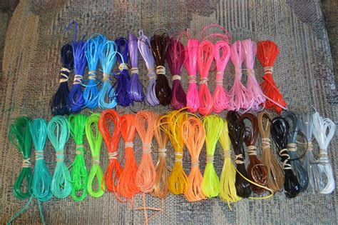 Separate the two colors and decide which one to start with. Rainbow solid colors lot rexlace plastic lace boondoggle gimp lanyard lacing | eBay