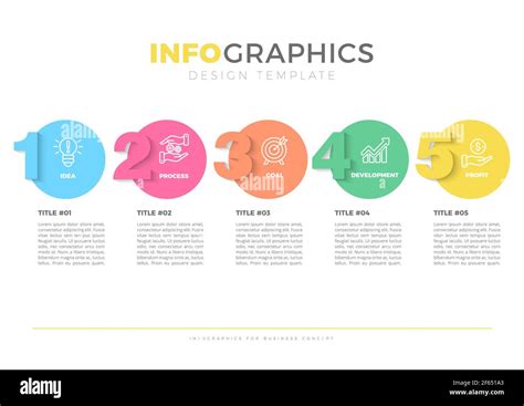 Infographic Design With 5 Options Or Steps Infographics For Business
