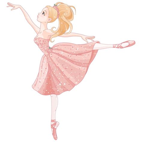 Cute Ballerina Cartoon Drawing Clip Art Library