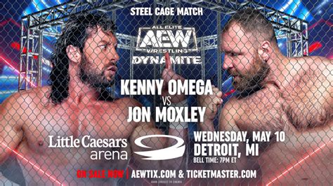 Kenny Omega Vs Jon Moxley Cage Match Set For 5 10 AEW Dynamite SE