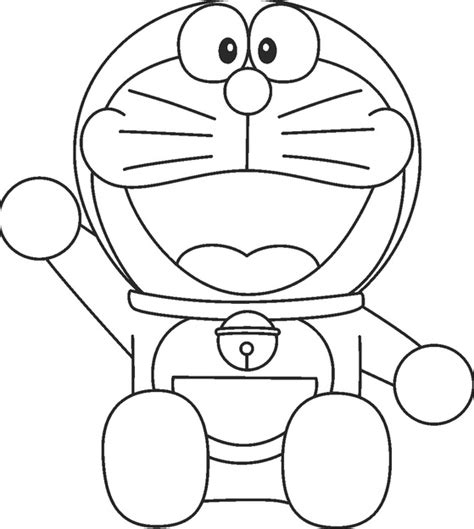 Sketsa Mewarnai Gambar Doraemon Dunia Putra Putri