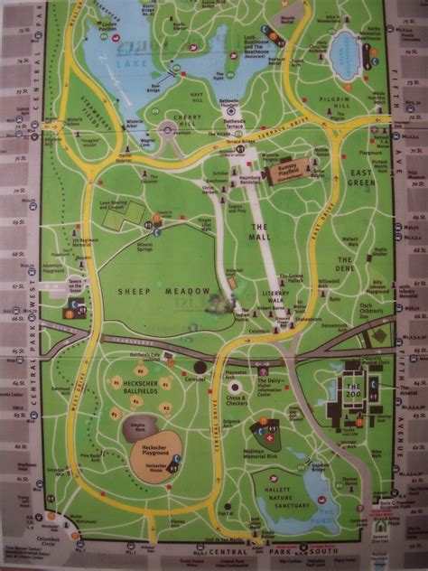 Printable Central Park Map Printable Map Of The United States