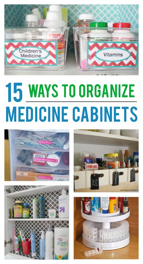 17 Genius Ideas To Organize Your Medicine Cabinet Medicine Cabinet