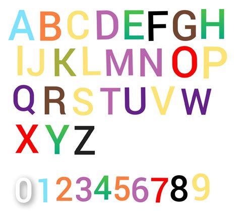 Letters Of The Alphabet Numbered Photos Cantik