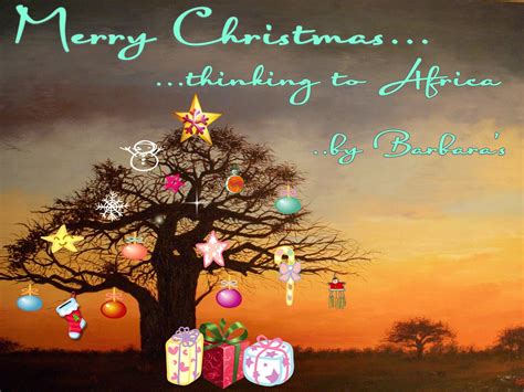 Merry Christmasthinking Of Africaby Barbaras