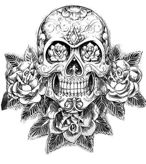 Татуировки сахарных черепов Татуировка с черепом Красочные татуировки