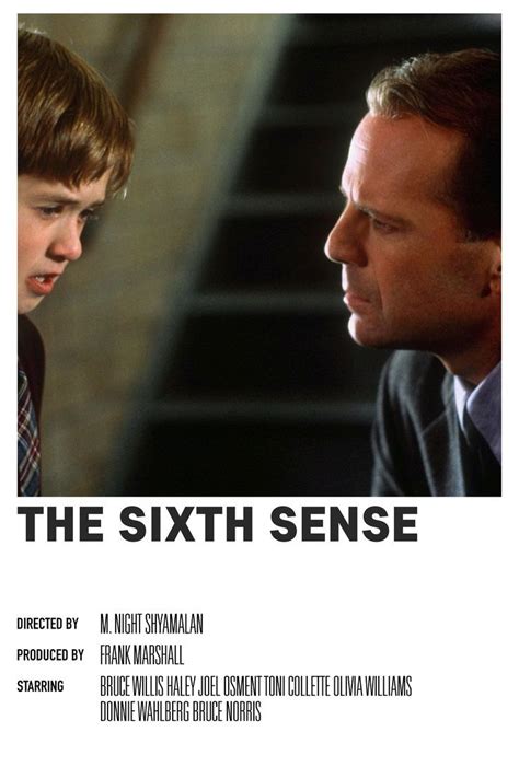 The Sixth Sense Poster Film Posters Minimalist Alternative Movie