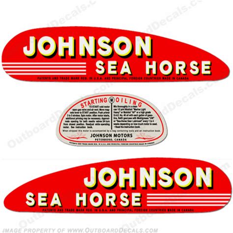 Johnson 1940s Outboard Motor Decals