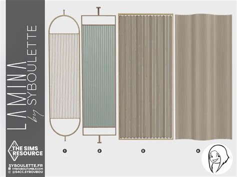 Lamina Room Divider Cc Sims 4 Syboulette Custom Content For The Sims 4