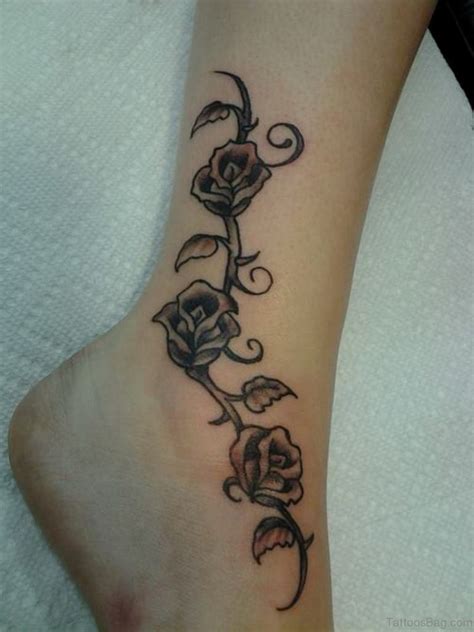 3d yellow rose tattoo design for arm. 50 Fabulous Rose Tattoos On Ankle