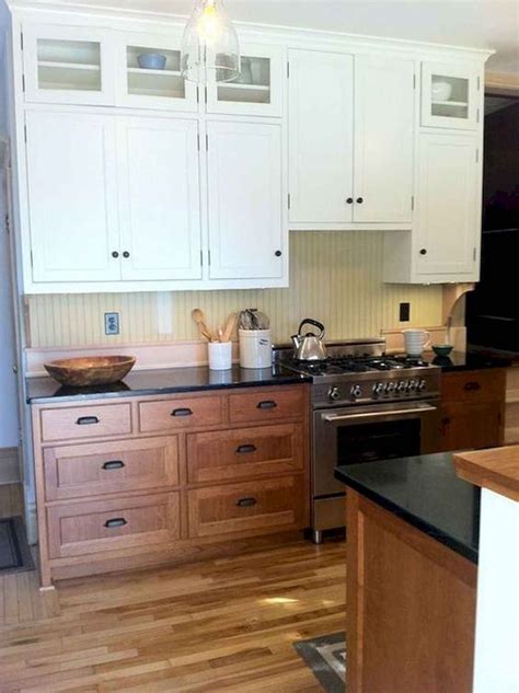 60 Lovely Painted Kitchen Cabinets Two Tone Design Ideas 32 Kitchen