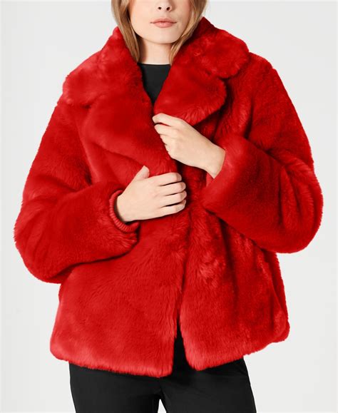 vince camuto cropped faux fur coat macy s cropped faux fur coat denim jacket women faux