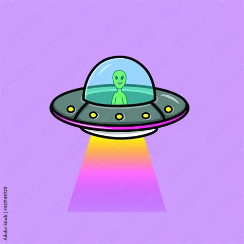 Cartoon Alien Ufo