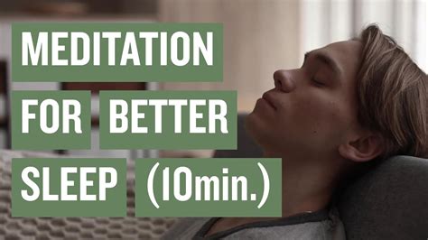 10 Minute Guided Meditation For Better Sleep Youtube