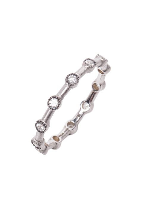 sylva and cie 18k white gold diamond band mitchell stores