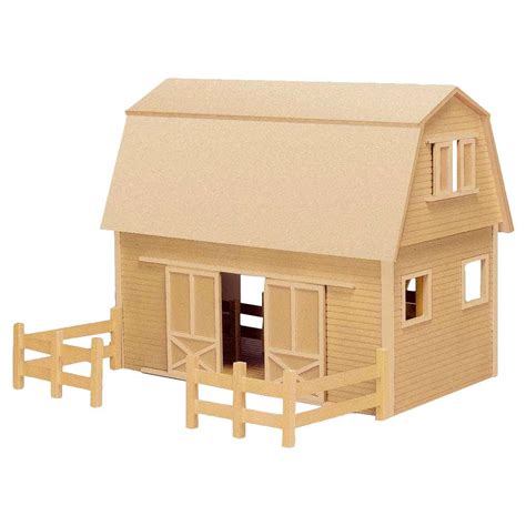 Horse Barn Kit Toy Barn Kit Unfinished Dollhouse Kit Etsy