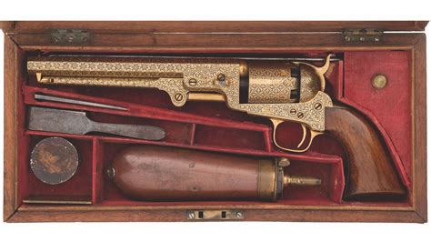 Gold Damascened Colt London Model 1851 Navy Revolver Rock Island Auction