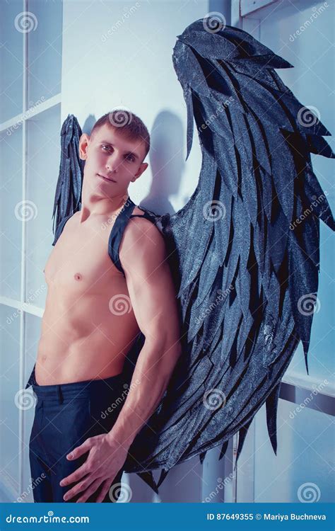 The Man With Angel Wings Stock Image Image Of Angels 87649355