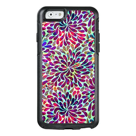 Colorful Abstract Flowers Seamless Pattern Customizable Otterbox