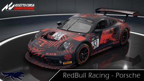 RedBull Racing Porsche 991 II GT3 R ACC Livery YouTube