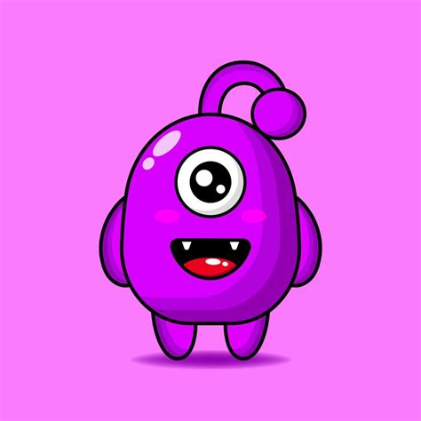 Cute Kawaii Monster Illustration Design Mascot 13930495 Vector Art At