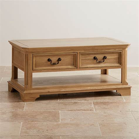 A piece that feels satisfyingly substantial. Edinburgh Coffee Table in Natural Solid Oak | Oak ...