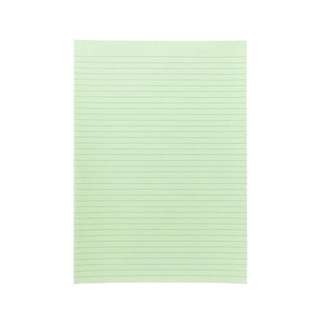 NXP Topless Writing Pad A Ruled Green
