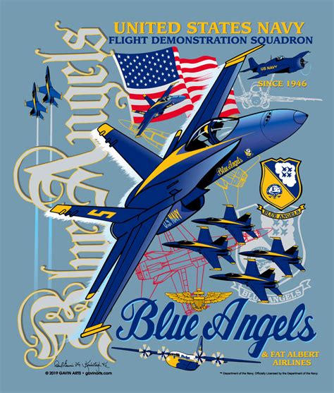 Blue Angels United States Navy Flight Demonstration Squadron T Shirt
