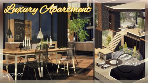 Luxury Apartment From Cross Design • Sims 4 Downloads
