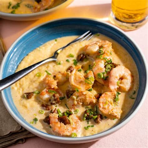 shrimp and grits with andouille cream sauce for two america s test kitchen recipe