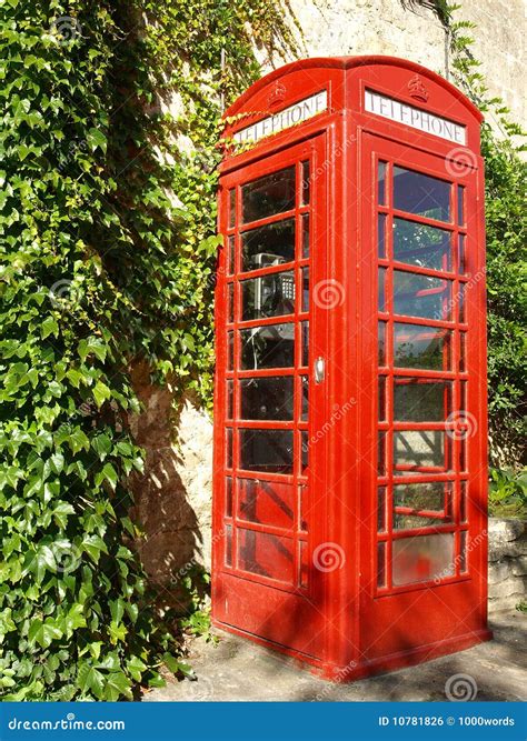 Red Phone Box Stock Photo Image Of Telephone Booth 10781826