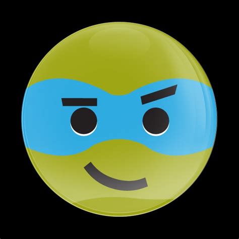Dome Badge Emoji Ninja Turtle 2