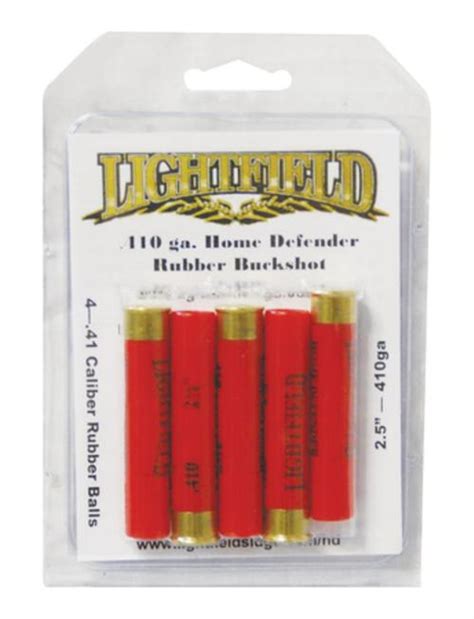 lightfield home defense 410 ga 2 5 rubber buckshot 5rd box impact guns