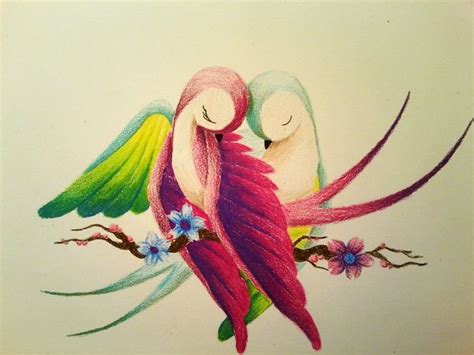 Disegni a matita cerca con google disegni a matita disegni a matita facili disegni. Idea disegni facili da fare, come disegnare due uccelli colorati con i pastelli | Disegni di ...
