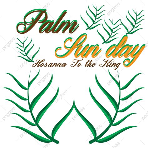 Palm Sunday Vector Hd Png Images Palm Sunday Green Labels Element