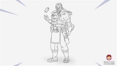 How To Draw Caustic From Apex Legends Drawing Caustic Easy Youtube
