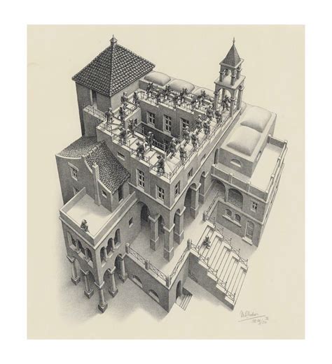 Maurits Cornelis Escher 1898 1972 Ascending And Descending Christies