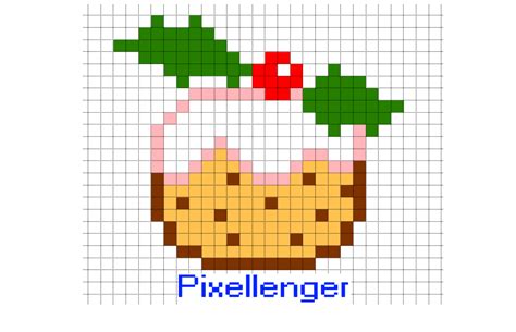 Christmas Cake Pixel Art For Kids Read Play Create