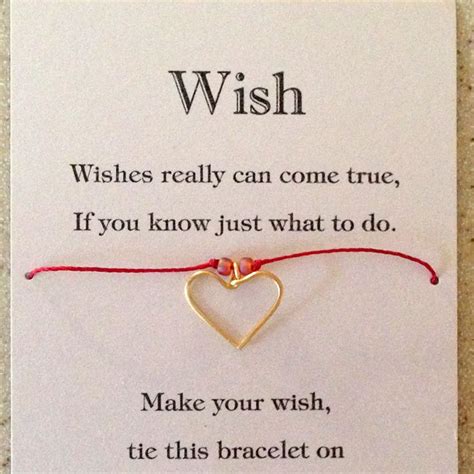 (you can also just attach the circles, but you need to make sure you do not flatten them to your shape) Wish Bracelet Charms, Card and Poem, DIY | Gift cards ...