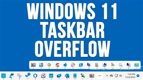 The New Windows 11 Taskbar Overflow Feature Youtube