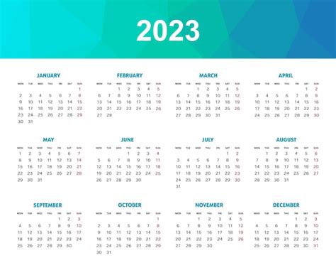 Modelo De Calendar Rio Para 2023 Anos Vetor Premium Imagesee Vrogue
